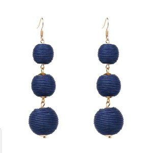 Fashion Bohemian Ball Circle Tassel Earrings